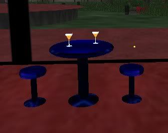 Blue Club Table