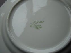 Turn over the plate,Norbridge Tableware Collectors' Circle