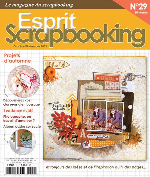 La couverture - Esprit Scrapbooking N°29