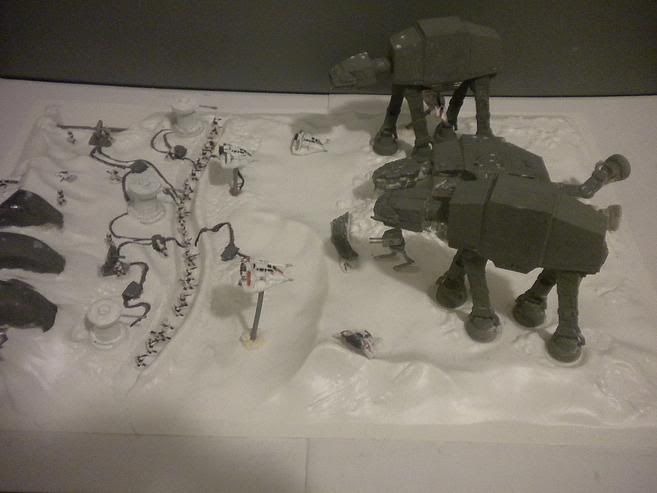 battle of hoth action scene model kit