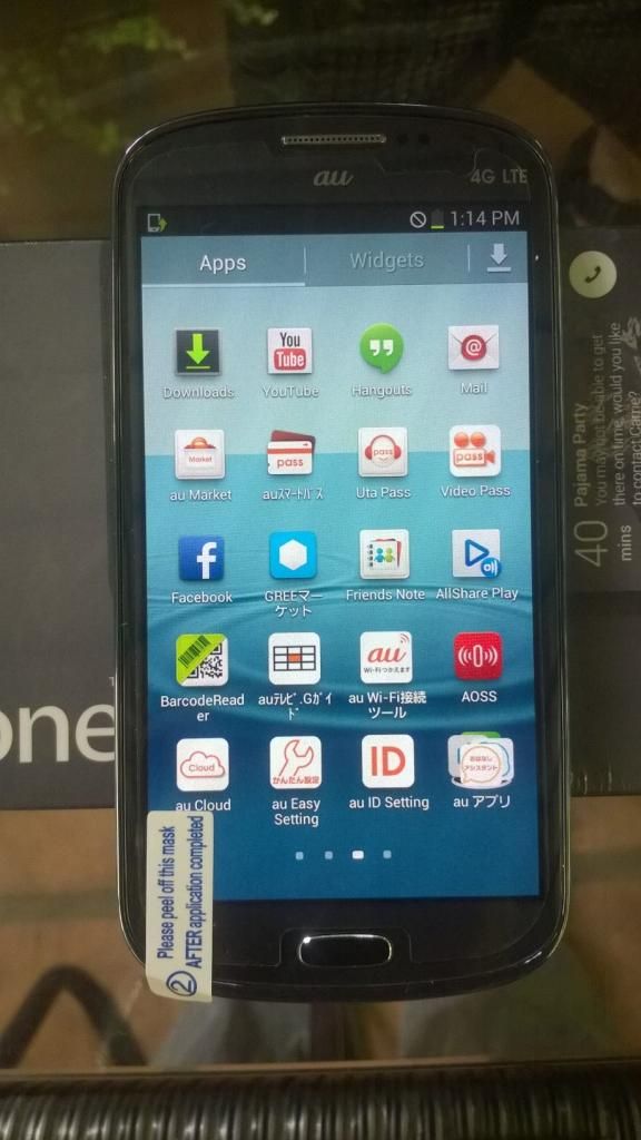 Samsung S3 Progre grey nhà mạng AU Nhật 4Tr3 - 1