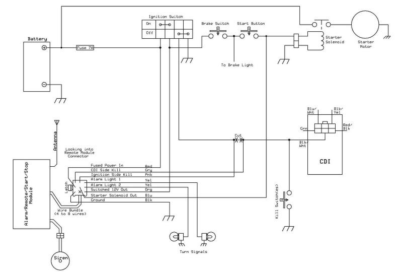 110 4 stroke wiring diagram wanted - Page 3 - ATVConnection.com ATV
