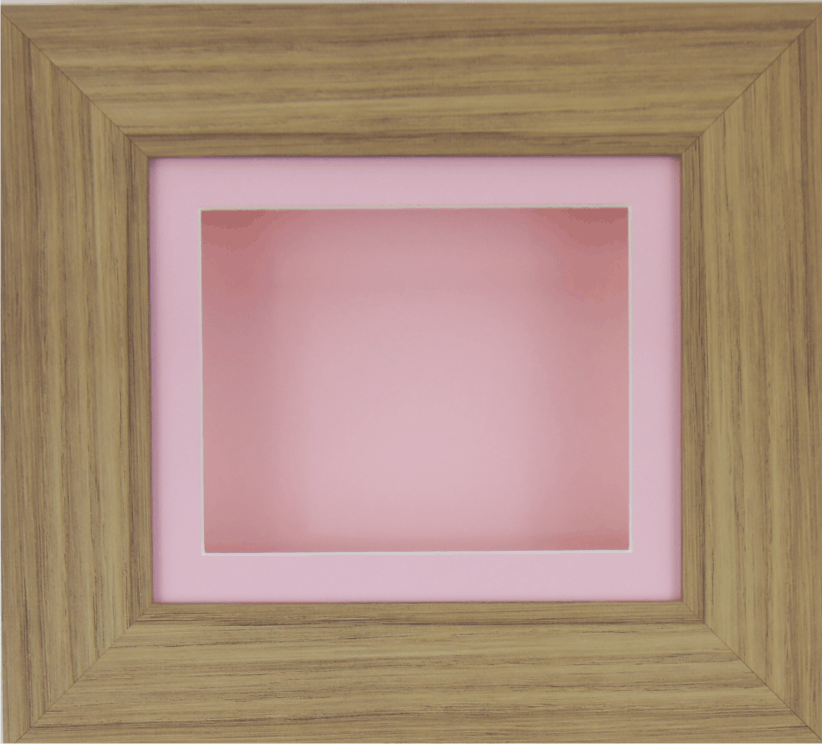 Download Small Oak Effect Deep Box Display Frame Medals 3d 2d Objects Baby Girl Cast Pink Ebay