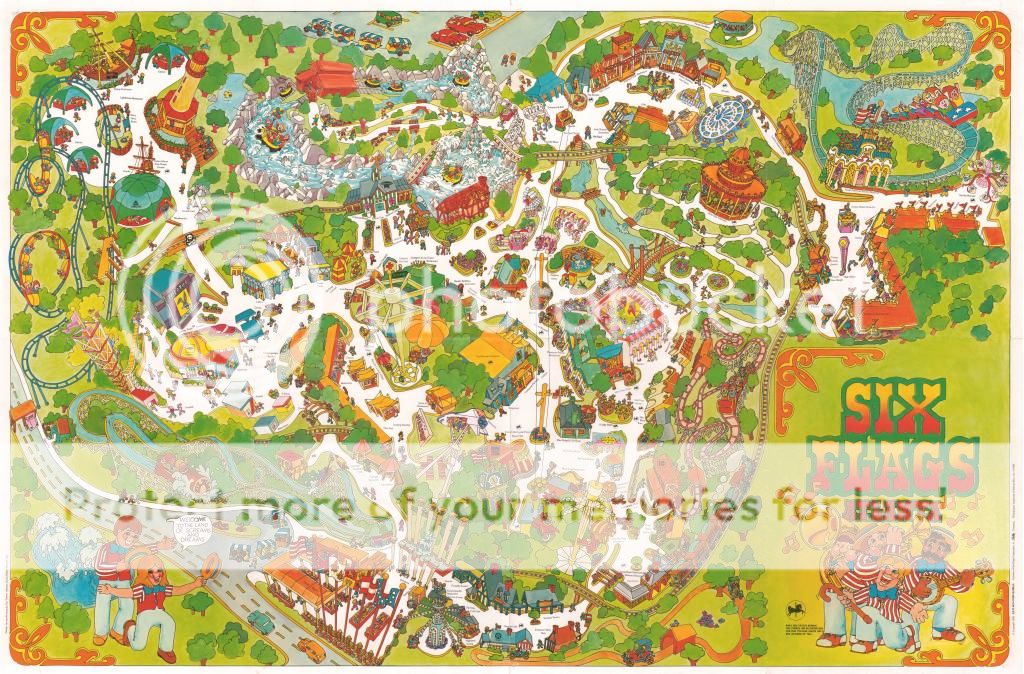 1985 Six Flags Over Georgia Map - SFOG1985Map Zps006da5c3 