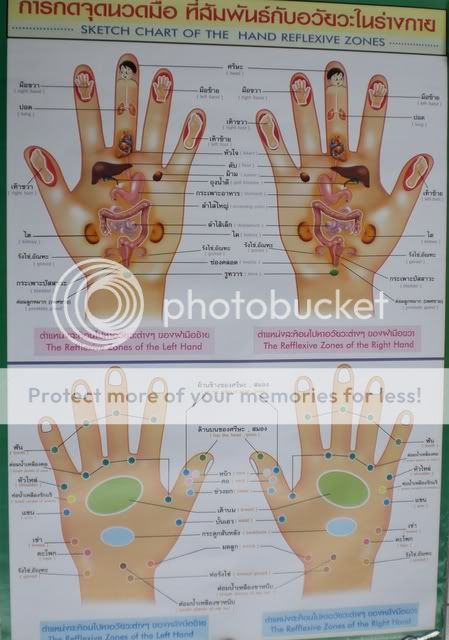 Handreflexzonen Massage Poster Thai 55x88cm PORTOFREI  