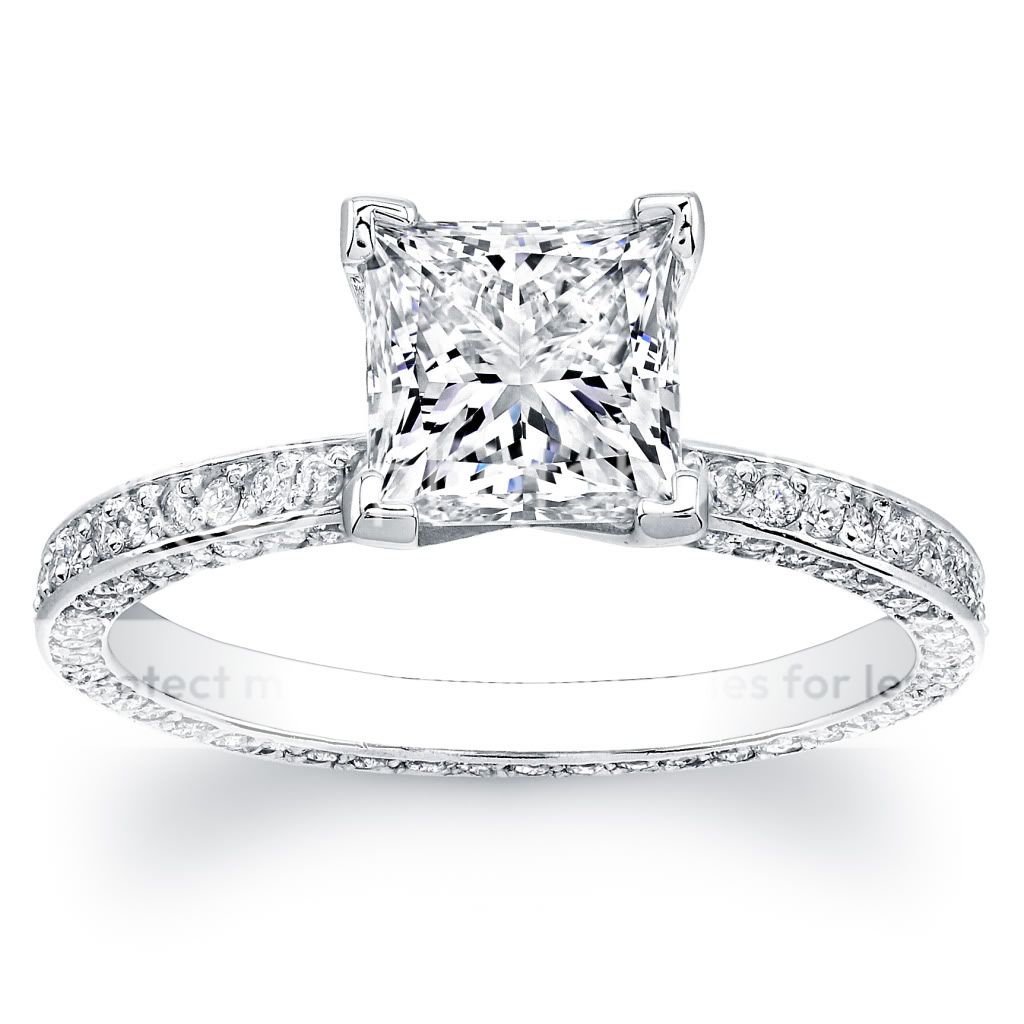   Cut Diamond Eternity Engagement Anniversary Ring 14k D VS2 SI1
