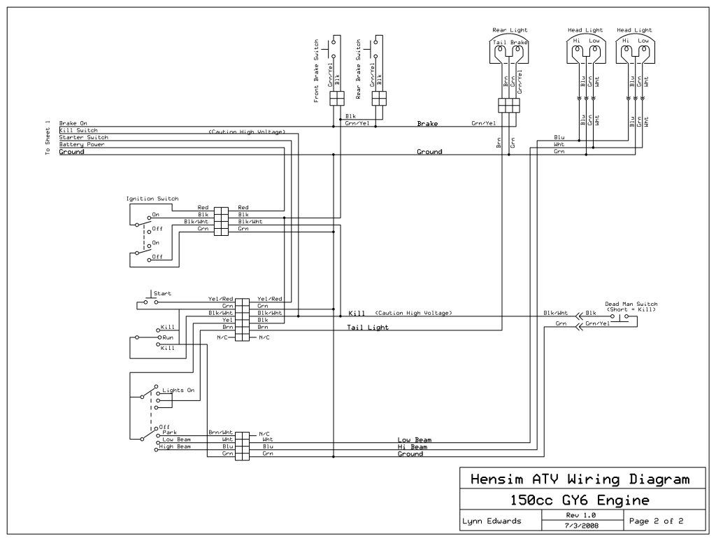 Kazuma 150 Atv Wiring Diagram Kazuma 150 Wire Diagram Cool